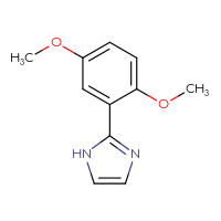 Chemical structure of 2-(2,5-dimethoxyphenyl)-1H-imidazole - CSSB00010196761
