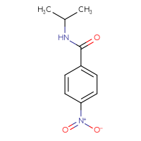 Chemical structure of 4-nitro-N-(propan-2-yl)benzamide - CSSB00000157536
