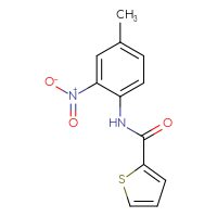 Chemical structure of N-(4-methyl-2-nitrophenyl)thiophene-2-carboxamide - CSSB00000490536
