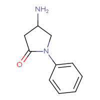 Chemical structure of 4-amino-1-phenylpyrrolidin-2-one - CSSB00000745995