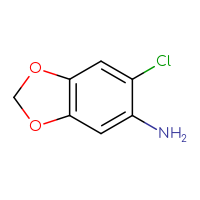Chemical structure of 6-chloro-2H-1,3-benzodioxol-5-amine - CSSB00000234339
