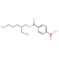 Chemical structure of 4-{[(2-ethylhexyl)oxy]carbonyl}benzoic acid - CSSB00016992055
