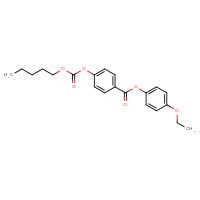 Chemical structure of 4-ethoxyphenyl 4-{[(pentyloxy)carbonyl]oxy}benzoate - CSSB00000091811