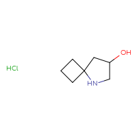 Chemical structure of 5-azaspiro[3.4]octan-7-ol hydrochloride - CSSS00116209667