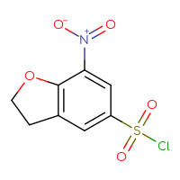 Chemical structure of 7-nitro-2,3-dihydro-1-benzofuran-5-sulfonyl chloride - CSSB00000051201