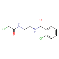 Chemical structure of 2-chloro-N-{2-[(2-chlorophenyl)formamido]ethyl}acetamide - CSSB00103416890