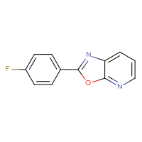 Chemical structure of 2-(4-fluorophenyl)-[1,3]oxazolo[5,4-b]pyridine - CSSB00010324416