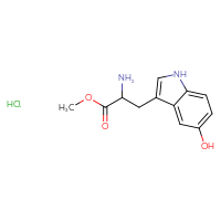 Chemical structure of methyl 2-amino-3-(5-hydroxy-1H-indol-3-yl)propanoate hydrochloride - CSSB00020658818