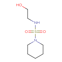 Chemical structure of 2-[(piperidine-1-sulfonyl)amino]ethan-1-ol - CSMB00000753902