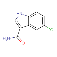 Chemical structure of 5-chloro-1H-indole-3-carboxamide - CSSB00009928752
