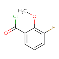 Chemical structure of 3-fluoro-2-methoxybenzoyl chloride - CSSB00000061697