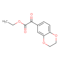 Chemical structure of ethyl 2-(2,3-dihydro-1,4-benzodioxin-6-yl)-2-oxoacetate - CSSB00000272372