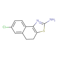 Chemical structure of 7-chloro-4H,5H-naphtho[1,2-d][1,3]thiazol-2-amine - CSSB00011165075