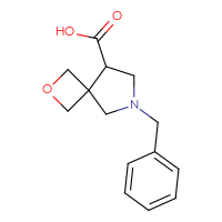 Chemical structure of 6-benzyl-2-oxa-6-azaspiro[3.4]octane-8-carboxylic acid - CSSB00015264264
