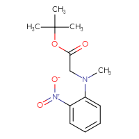 Chemical structure of tert-butyl 2-[methyl(2-nitrophenyl)amino]acetate - CSSB00103879790