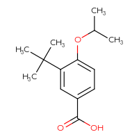 Chemical structure of 3-tert-butyl-4-(propan-2-yloxy)benzoic acid - CSSB00160496809