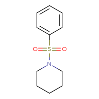 Chemical structure of 1-(benzenesulfonyl)piperidine - CSSB00000164691