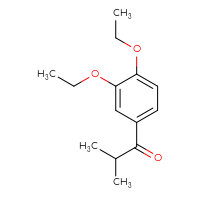 Chemical structure of 1-(3,4-diethoxyphenyl)-2-methylpropan-1-one - CSSB00000297902