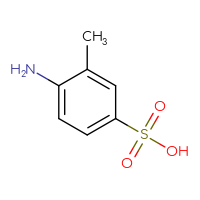 Chemical structure of 4-amino-3-methylbenzene-1-sulfonic acid - CSSB00011215211