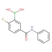 Chemical structure of [2-fluoro-5-(phenylcarbamoyl)phenyl]boronic acid - CSSB00020611458