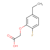 Chemical structure of 2-(5-ethyl-2-fluorophenoxy)acetic acid - CSSB14977651144