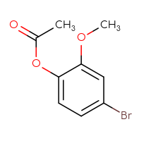 Chemical structure of 4-bromo-2-methoxyphenyl acetate - CSSB00010748527