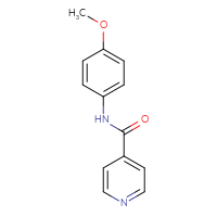 Chemical structure of N-(4-methoxyphenyl)pyridine-4-carboxamide - CSSB00046156131