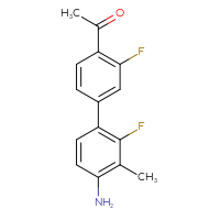 Chemical structure of 1-{4'-amino-2',3-difluoro-3'-methyl-[1,1'-biphenyl]-4-yl}ethan-1-one - CSSB06595009783
