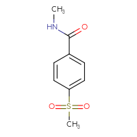 Chemical structure of 4-methanesulfonyl-N-methylbenzamide - CSSB00000159742