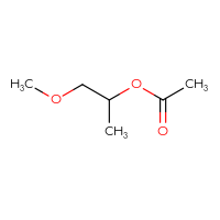 Chemical structure of 1-methoxypropan-2-yl acetate - CSSB00000038090