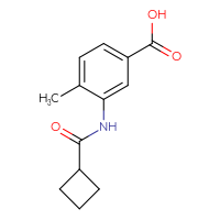Chemical structure of 3-cyclobutaneamido-4-methylbenzoic acid - CSSB00000265527
