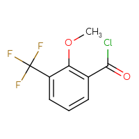 Chemical structure of 2-methoxy-3-(trifluoromethyl)benzoyl chloride - CSSB00010209346