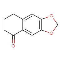 Chemical structure of 2H,5H,6H,7H,8H-naphtho[2,3-d][1,3]dioxol-5-one - CSSB00000076448