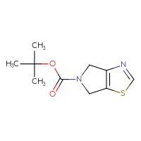 Chemical structure of tert-butyl 4H,5H,6H-pyrrolo[3,4-d][1,3]thiazole-5-carboxylate - CSSB00010744831