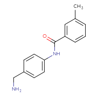 Chemical structure of N-[4-(aminomethyl)phenyl]-3-methylbenzamide - CSSB00000404342