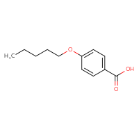 Chemical structure of 4-(pentyloxy)benzoic acid - CSSB00000186157