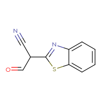 Chemical structure of 2-(1,3-benzothiazol-2-yl)-3-oxopropanenitrile - CSSB00000009480