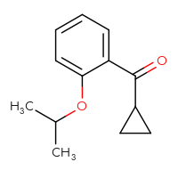 Chemical structure of cyclopropyl[2-(propan-2-yloxy)phenyl]methanone - CSSB00012746326