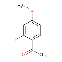 Chemical structure of 1-(2-iodo-4-methoxyphenyl)ethan-1-one - CSSB00016179267