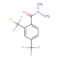 Chemical structure of N,N-dimethyl-2,4-bis(trifluoromethyl)benzamide - CSSB01072510827