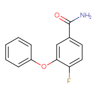Chemical structure of 4-fluoro-3-phenoxybenzamide - CSSB00103167873