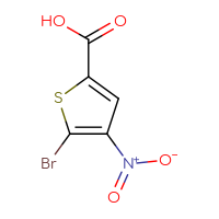 Chemical structure of 5-bromo-4-nitrothiophene-2-carboxylic acid - CSSB00000238338