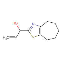 Chemical structure of 1-{4H,5H,6H,7H,8H-cyclohepta[d][1,3]thiazol-2-yl}prop-2-en-1-ol - CSSB06606309828