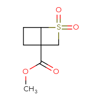 Chemical structure of methyl 2,2-dioxo-2λ⁶-thiabicyclo[2.2.0]hexane-4-carboxylate - CSSB06744595435