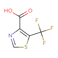 Chemical structure of 5-(trifluoromethyl)-1,3-thiazole-4-carboxylic acid - CSSB00000097522