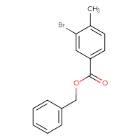 Chemical structure of benzyl 3-bromo-4-methylbenzoate - CSSB00020582832