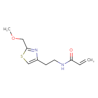 Chemical structure of N-{2-[2-(methoxymethyl)-1,3-thiazol-4-yl]ethyl}prop-2-enamide - CSSB14933592580