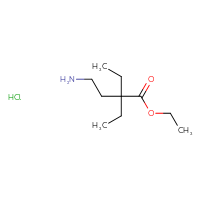 Chemical structure of ethyl 4-amino-2,2-diethylbutanoate hydrochloride - CSSB20963520248