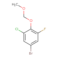 Chemical structure of 5-bromo-1-chloro-3-fluoro-2-(methoxymethoxy)benzene - CSSB00135144575