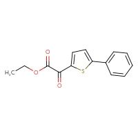 Chemical structure of ethyl 2-oxo-2-(5-phenylthiophen-2-yl)acetate - CSSB02199009678